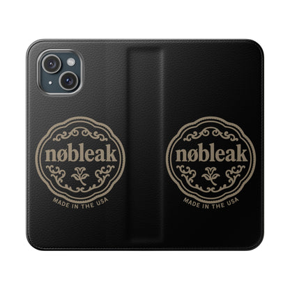 Elegant Leather Flip Case for Phones, Personalized Smartphone Case, Travel Wallet, Custom Gift for Her, Stylish Phone Protector