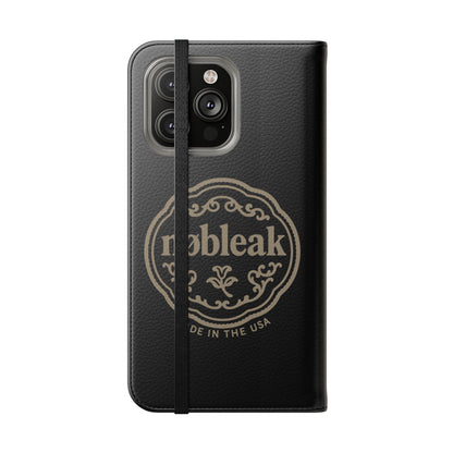 Elegant Leather Flip Case for Phones, Personalized Smartphone Case, Travel Wallet, Custom Gift for Her, Stylish Phone Protector