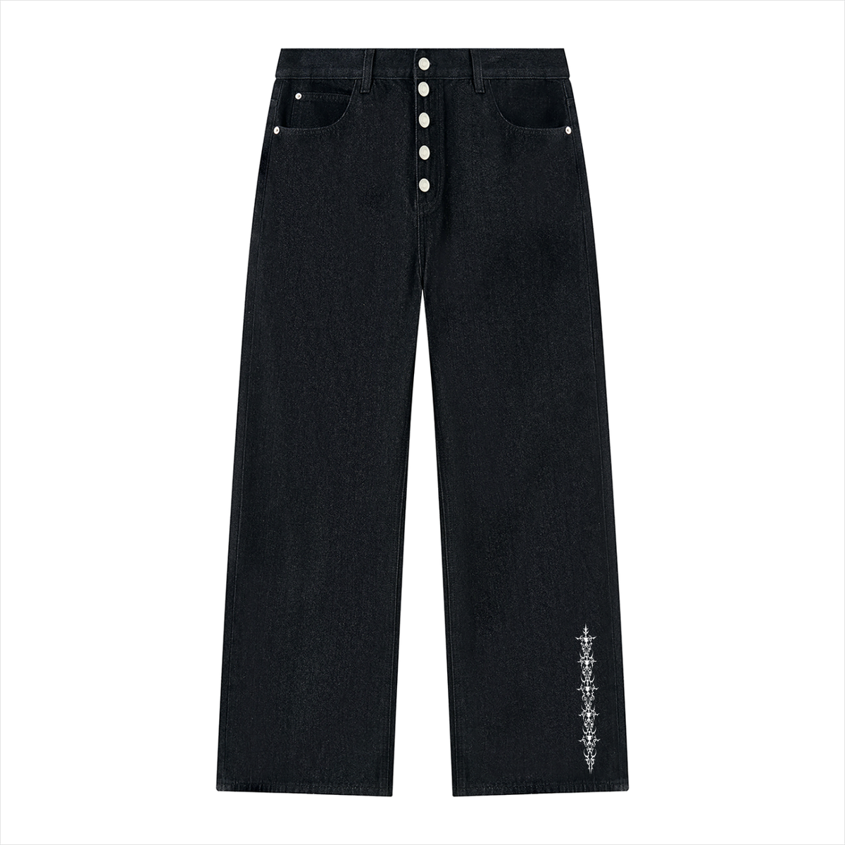 Men's Vintage Wash Wide Leg Going out Denim Jeans