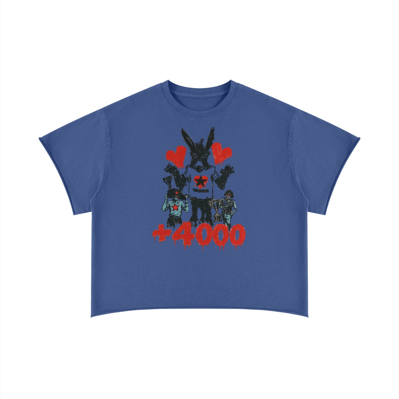 Unisex Boxy Raw Edge T-Shirt