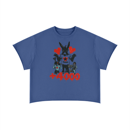 Unisex Boxy Raw Edge T-Shirt