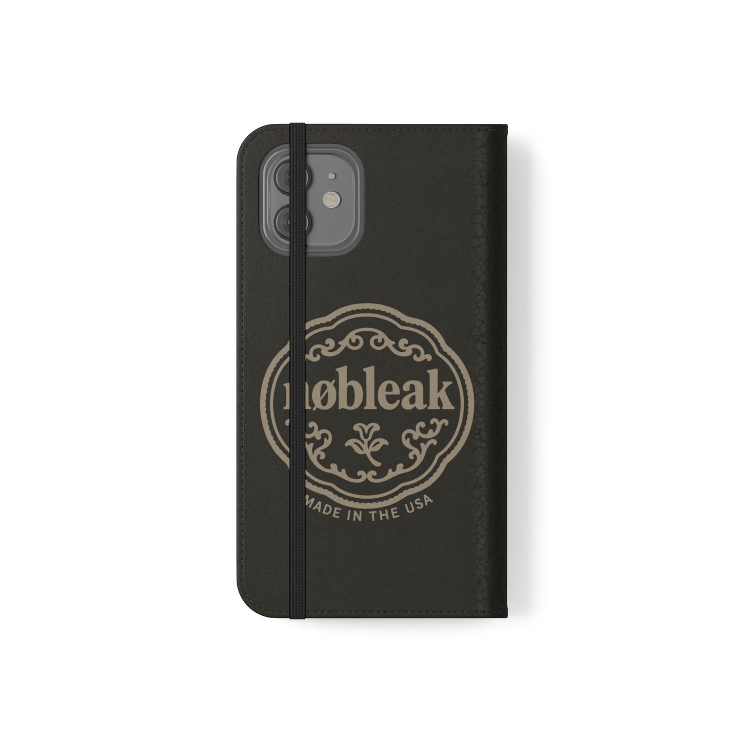 Elegant Leather Flip Case for Phones, Personalized Smartphone Case, Travel Wallet, Custom Gift for Her, Stylish Phone Protector