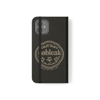 Elegant Leather Flip Case for Phones, Personalized Smartphone Case, Travel Wallet, Custom Gift for Her, Stylish Phone Protector