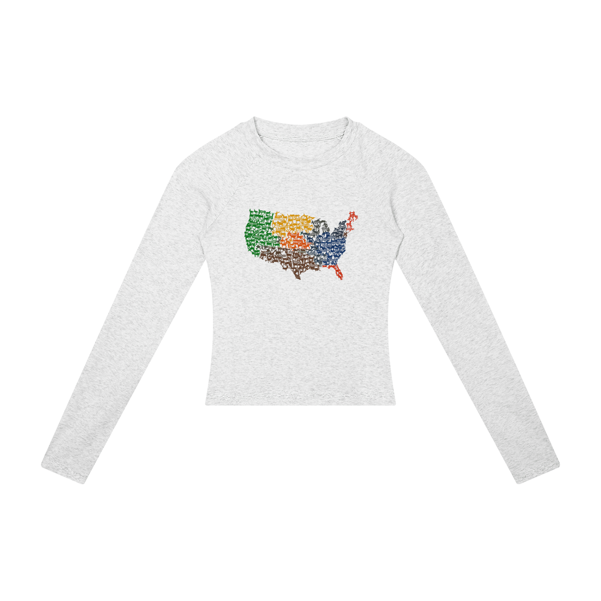 Women’s Slim Raglan Long Sleeve Street T-Shirt
