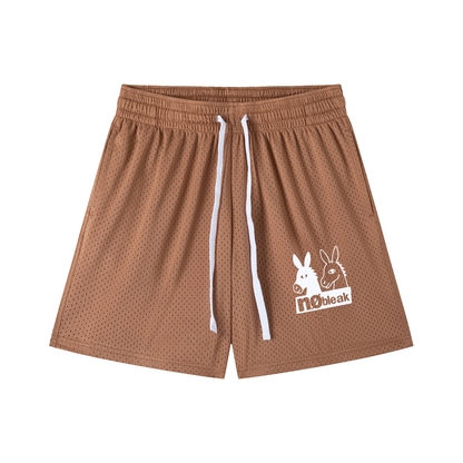 Mesh Drawstring Shorts