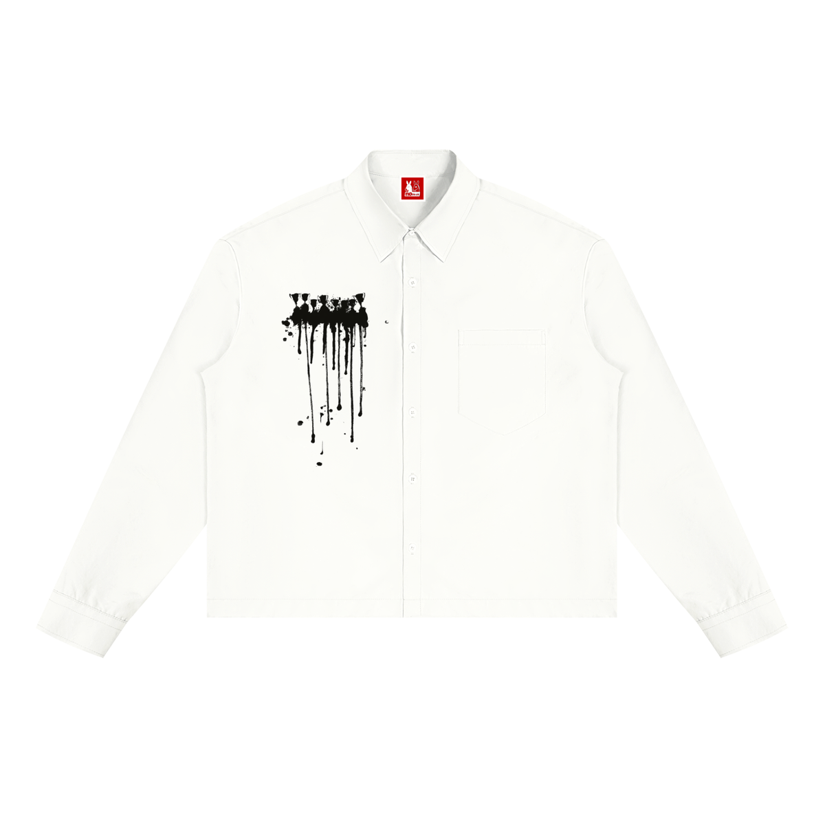 Men's Boxy Long Sleeve Going out Shirt