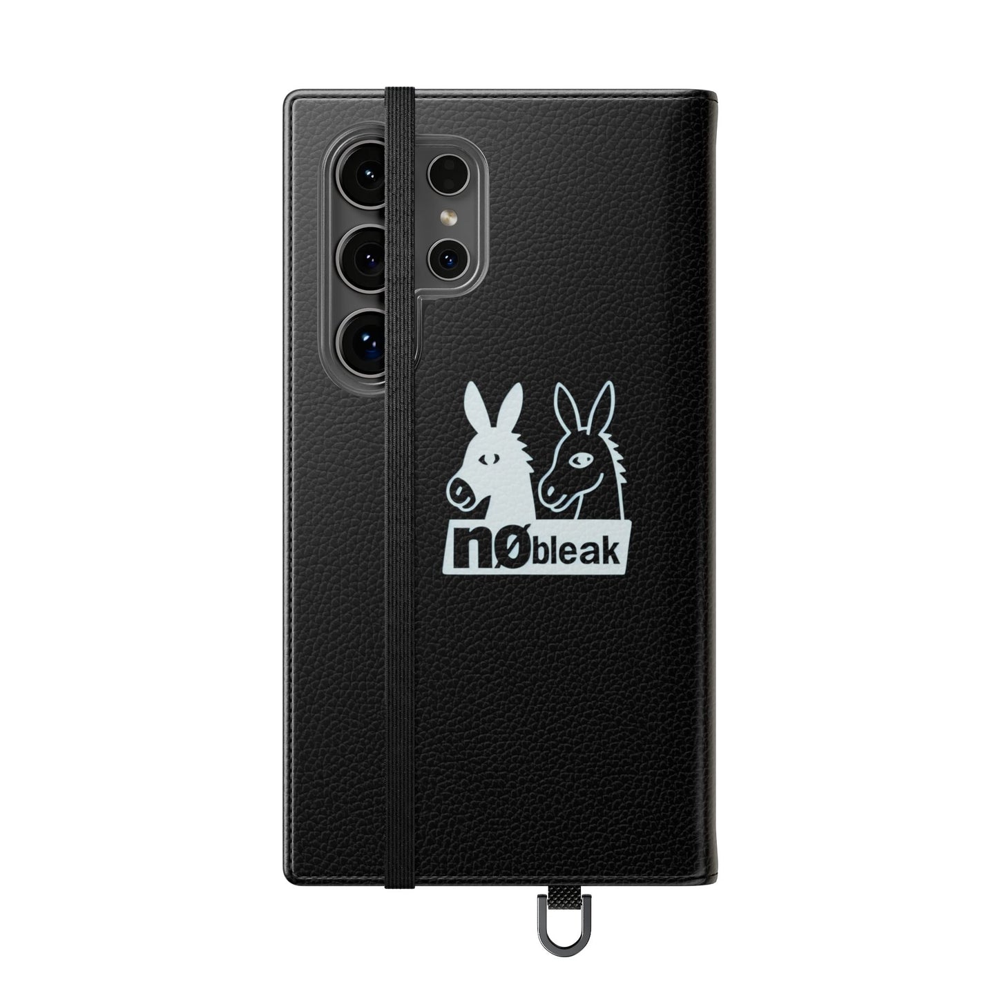 Stylish Flip Case with Unique Animal Design, Phone Protector, Gift for Animal Lovers, Customizable Phone Cover, Black Flip Wallet