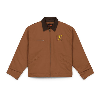 Jacket — Industrial Golden Gear Logo Chest Embroidered Jacket