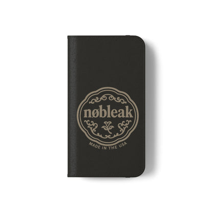 Elegant Leather Flip Case for Phones, Personalized Smartphone Case, Travel Wallet, Custom Gift for Her, Stylish Phone Protector