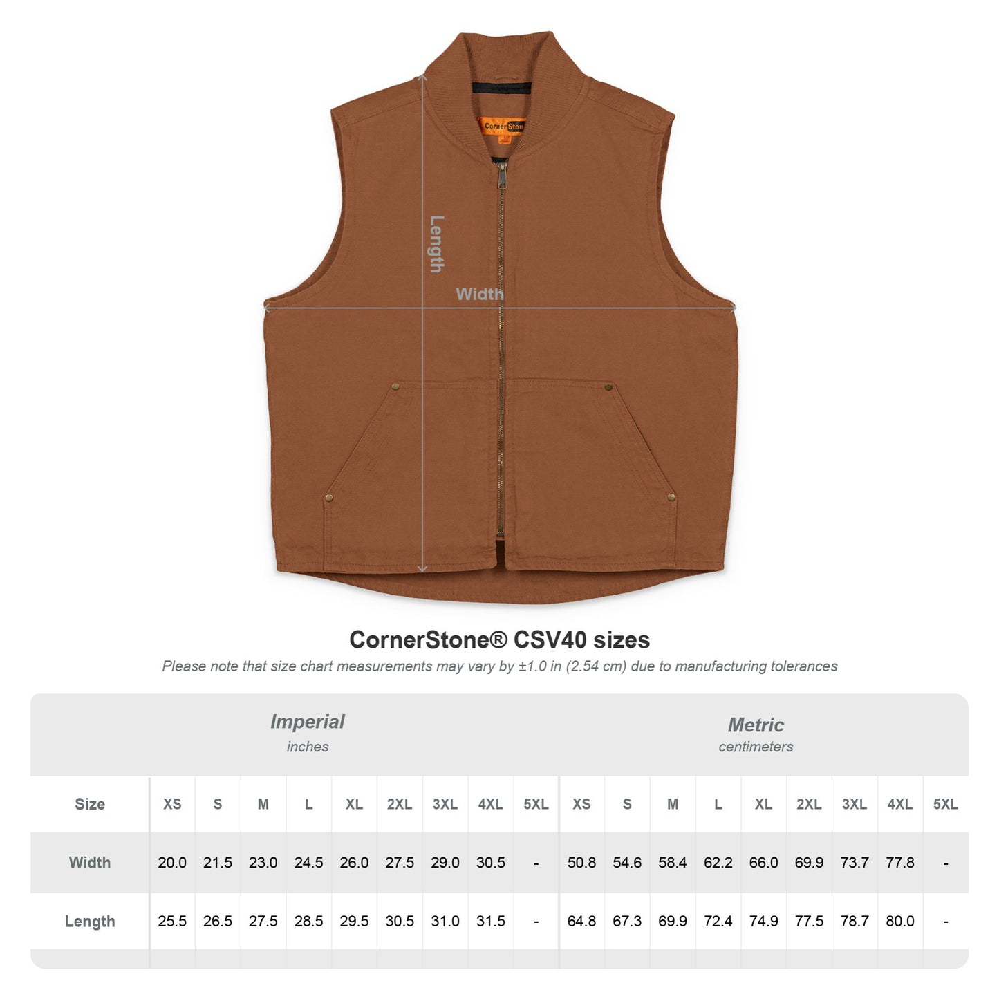 Embroidered Workwear Duck Cloth Jacket Vest — Durable Outdoor Utility Vest