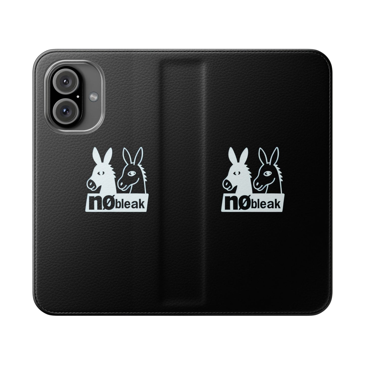 Stylish Flip Case with Unique Animal Design, Phone Protector, Gift for Animal Lovers, Customizable Phone Cover, Black Flip Wallet