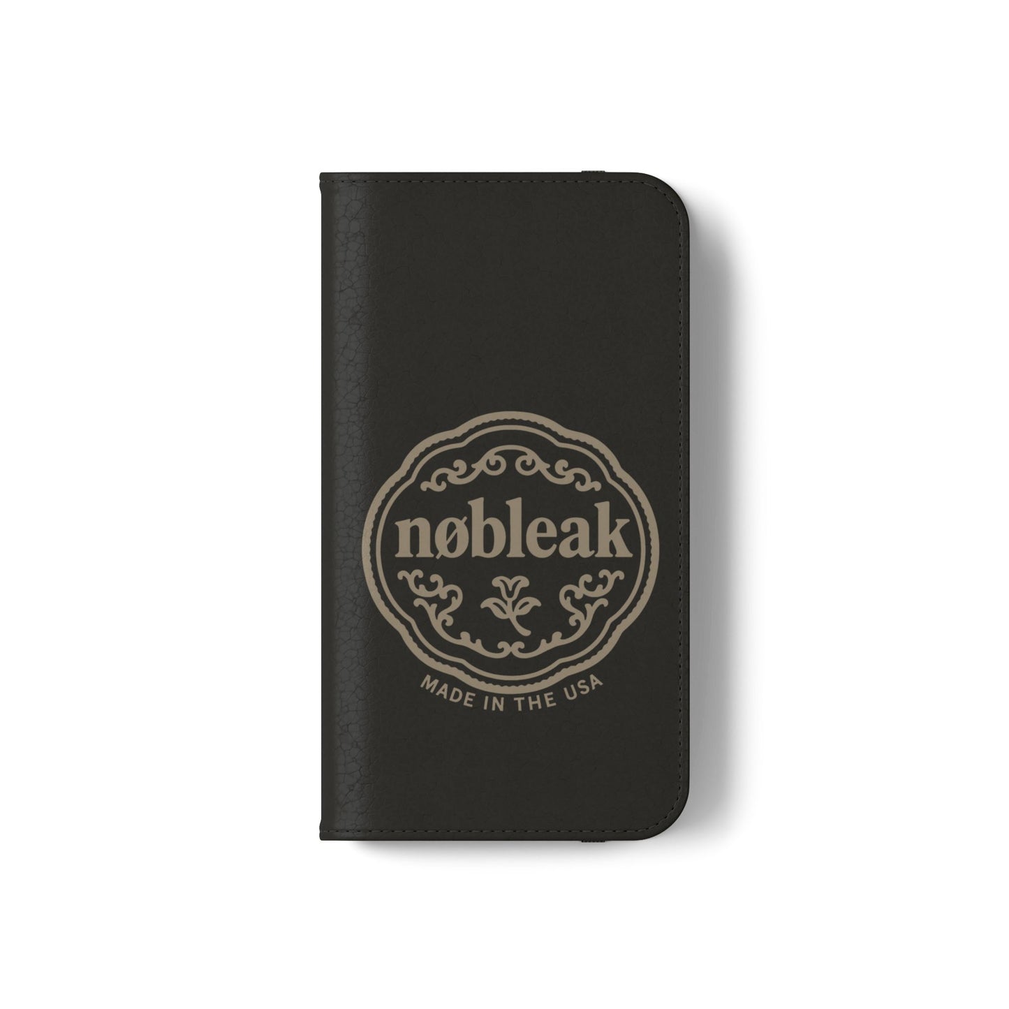 Elegant Leather Flip Case for Phones, Personalized Smartphone Case, Travel Wallet, Custom Gift for Her, Stylish Phone Protector