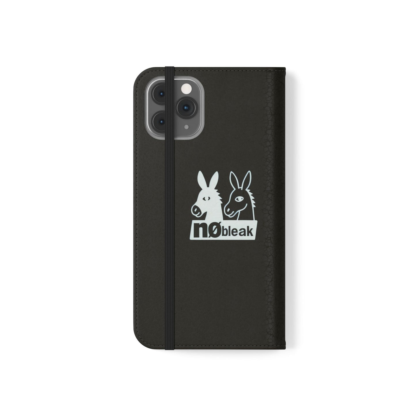 Stylish Flip Case with Unique Animal Design, Phone Protector, Gift for Animal Lovers, Customizable Phone Cover, Black Flip Wallet
