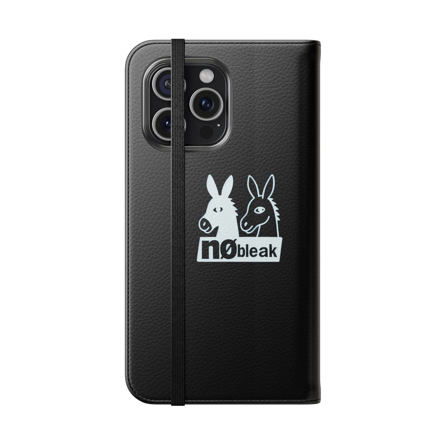 Stylish Flip Case with Unique Animal Design, Phone Protector, Gift for Animal Lovers, Customizable Phone Cover, Black Flip Wallet