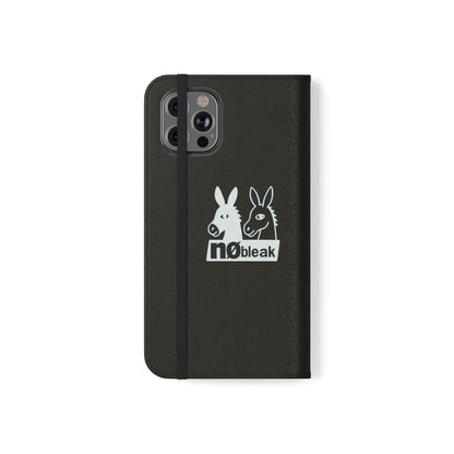 Stylish Flip Case with Unique Animal Design, Phone Protector, Gift for Animal Lovers, Customizable Phone Cover, Black Flip Wallet