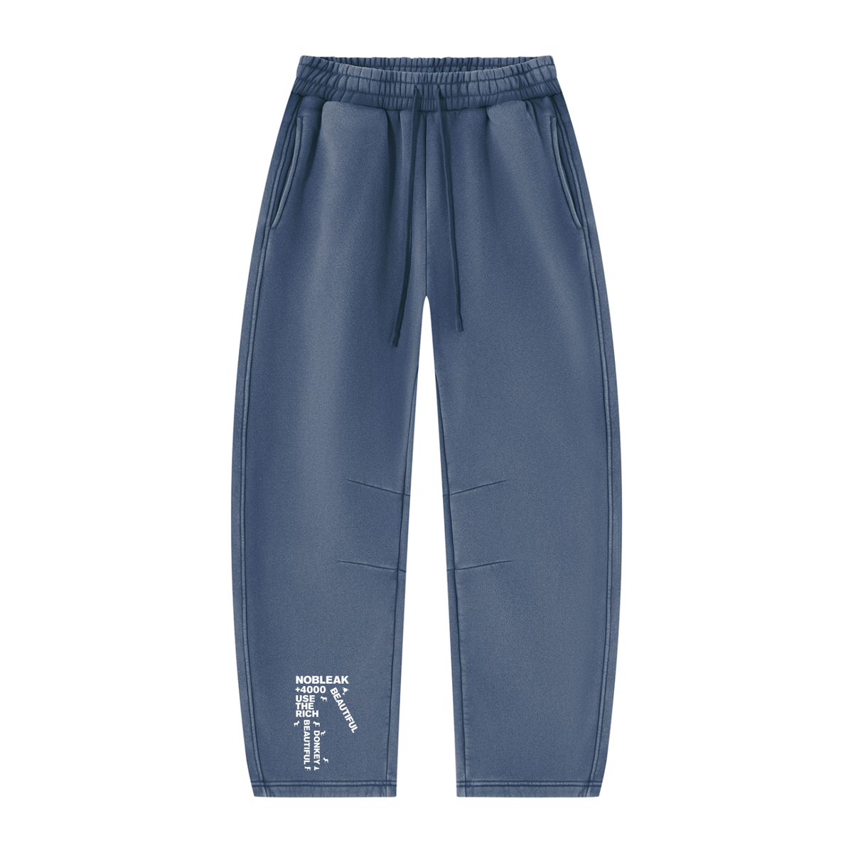 Unisex Vintage Wash Barrel Leg Fleece Sweatpants