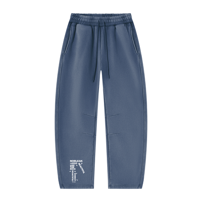 Unisex Vintage Wash Barrel Leg Fleece Sweatpants