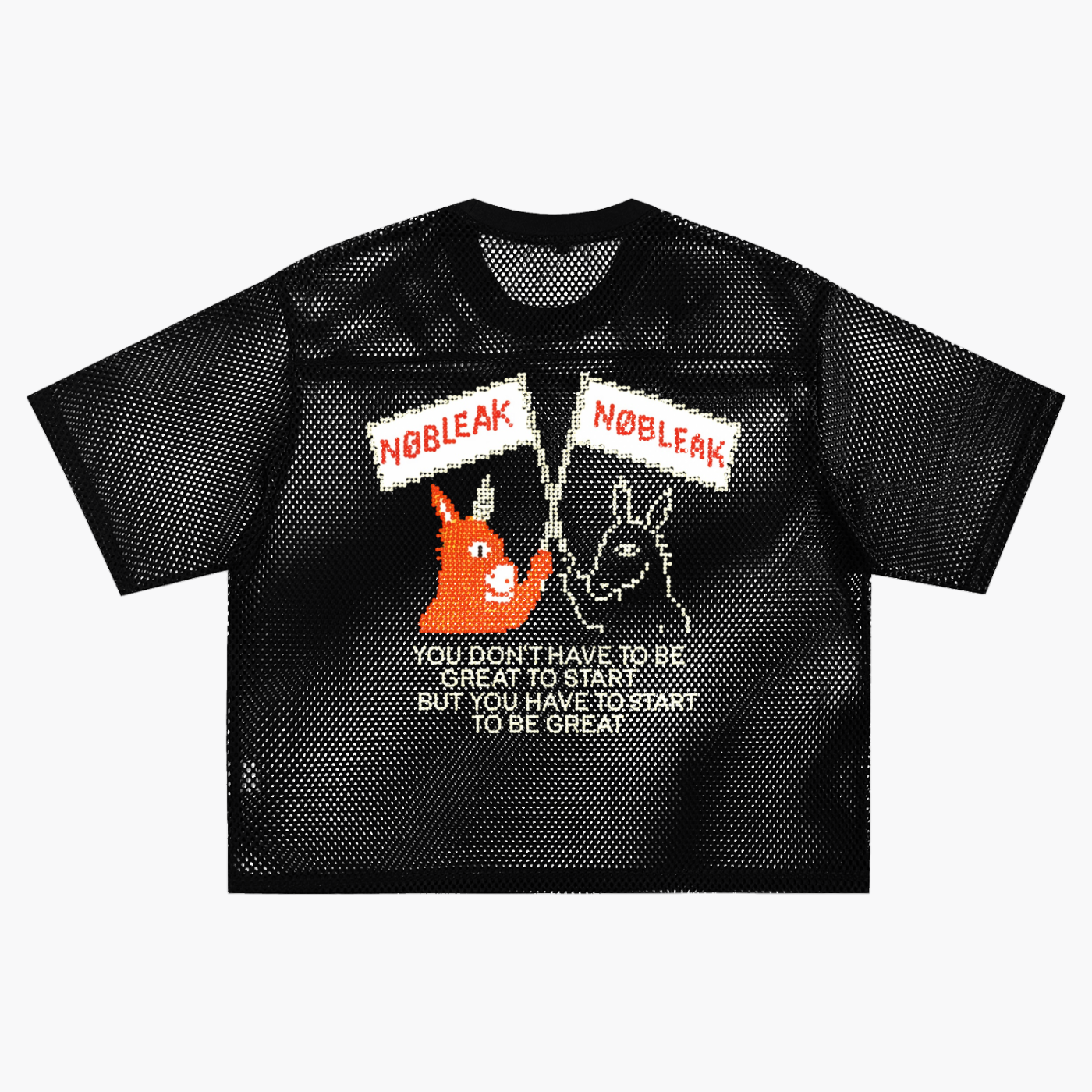 Unisex See-through Boxy Net T-Shirt