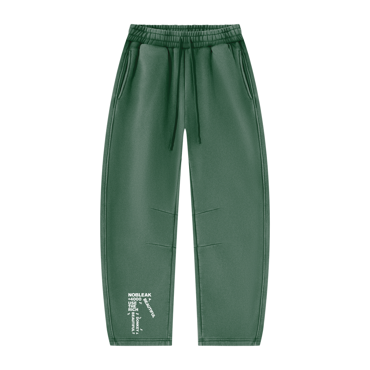 Unisex Vintage Wash Barrel Leg Fleece Sweatpants