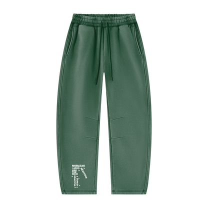 Unisex Vintage Wash Barrel Leg Fleece Sweatpants