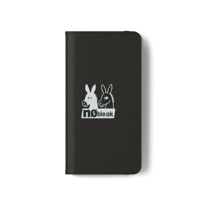 Stylish Flip Case with Unique Animal Design, Phone Protector, Gift for Animal Lovers, Customizable Phone Cover, Black Flip Wallet
