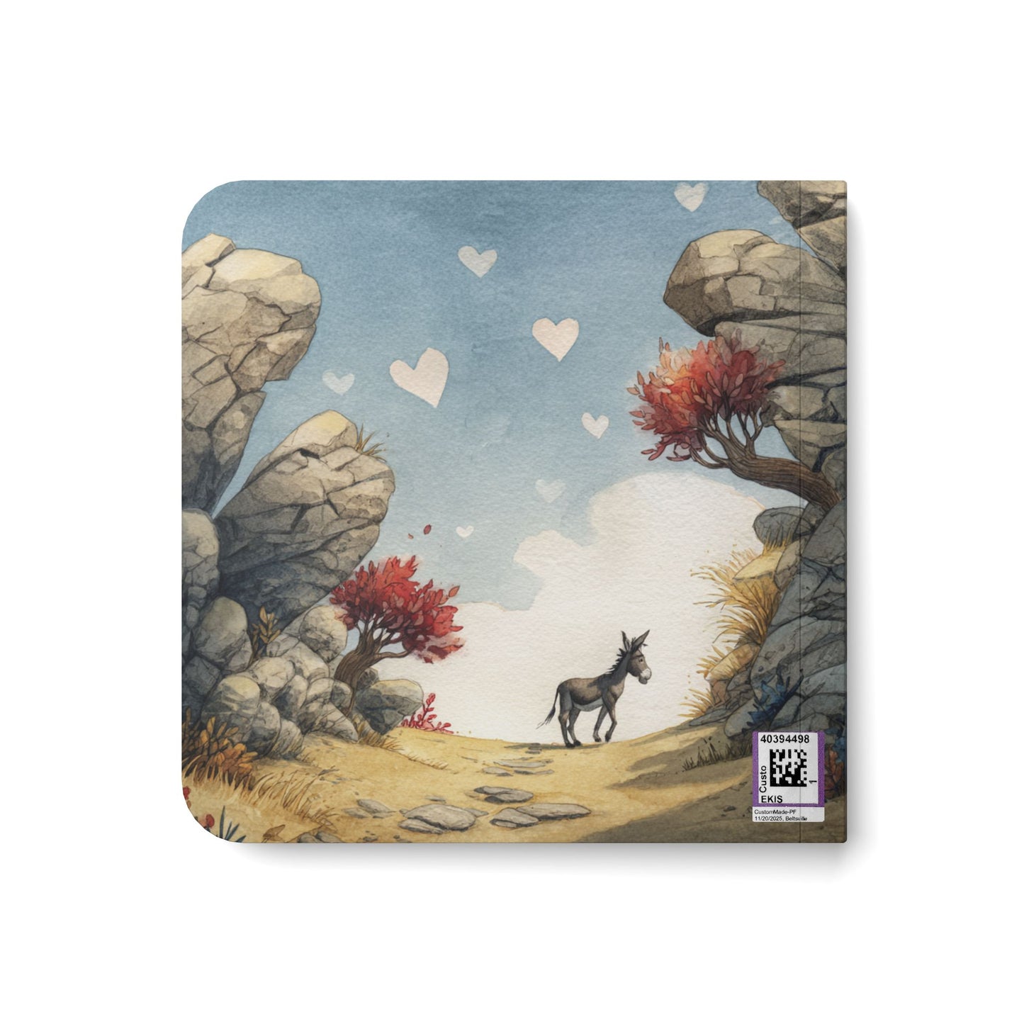 Book — Whimsical Donkey Adventure Kids’ Board Book (nøbleak Cover)