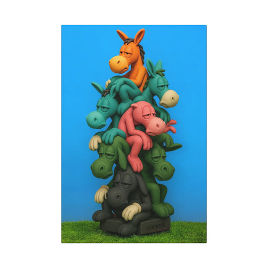 nøbleak sadface Canvas art