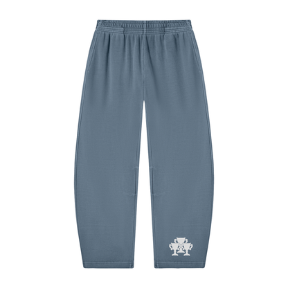 Men's Essential Washed Barrel Leg Sweatpants