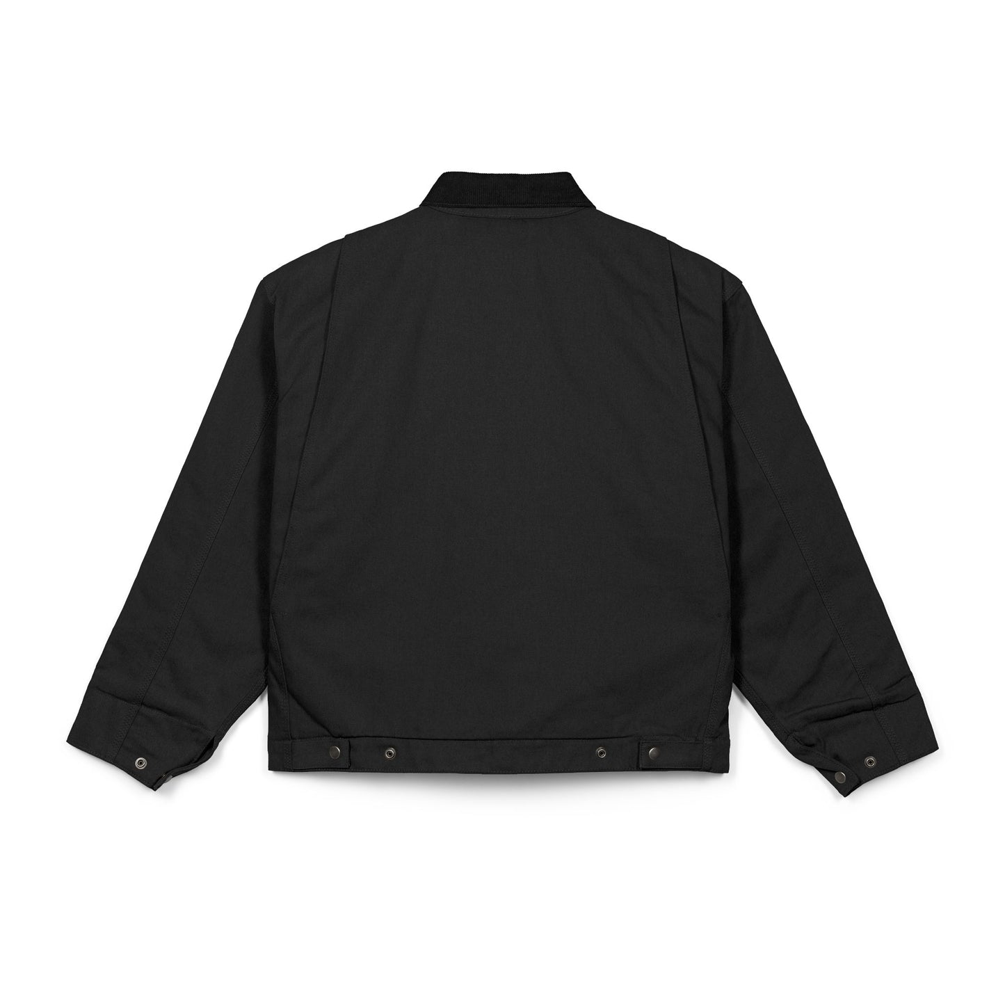 Embroidered Duck Cloth Work Jacket — Durable Black Utility Jacket