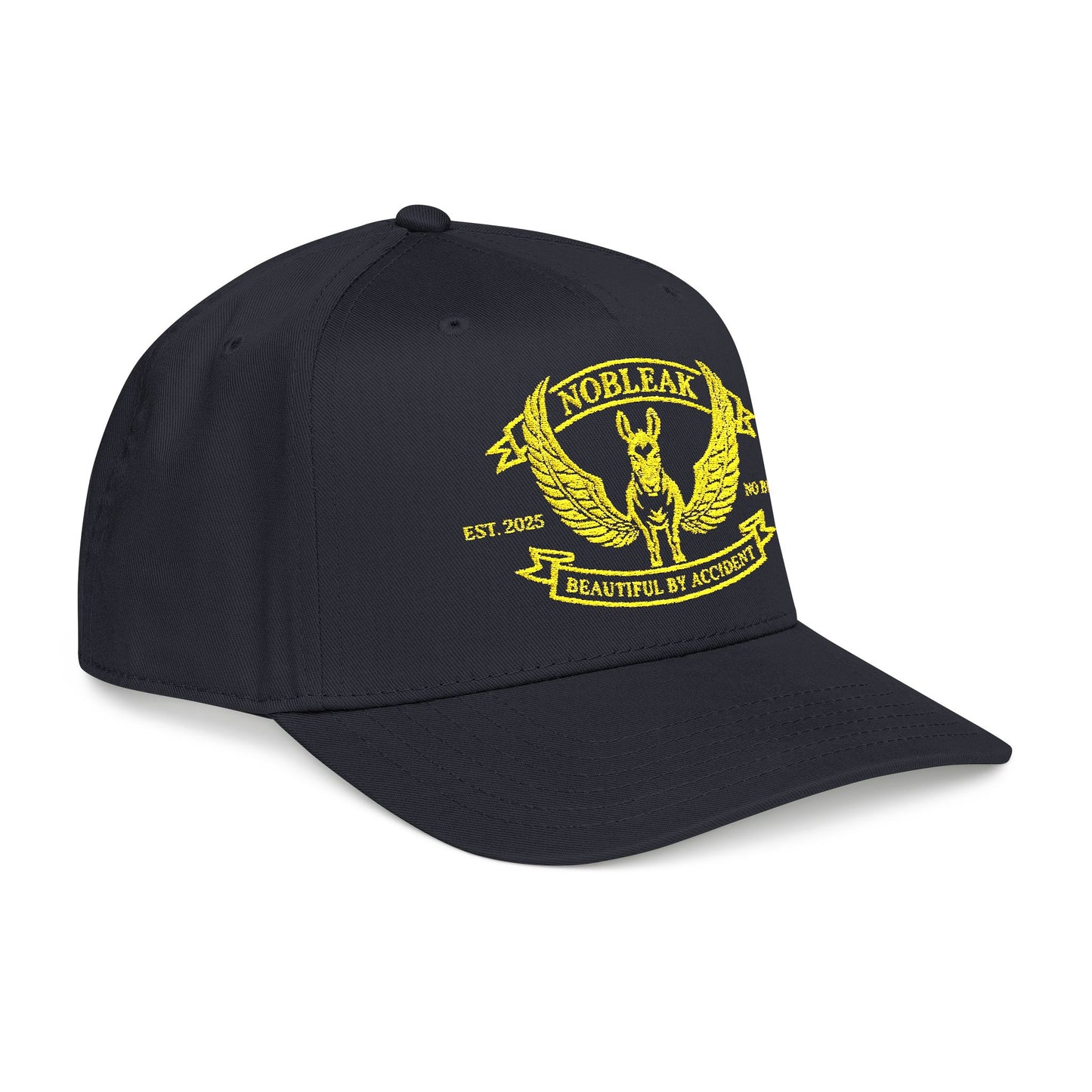 Baseball Cap — Yellow Distressed Rattlesnake Emblem Cap