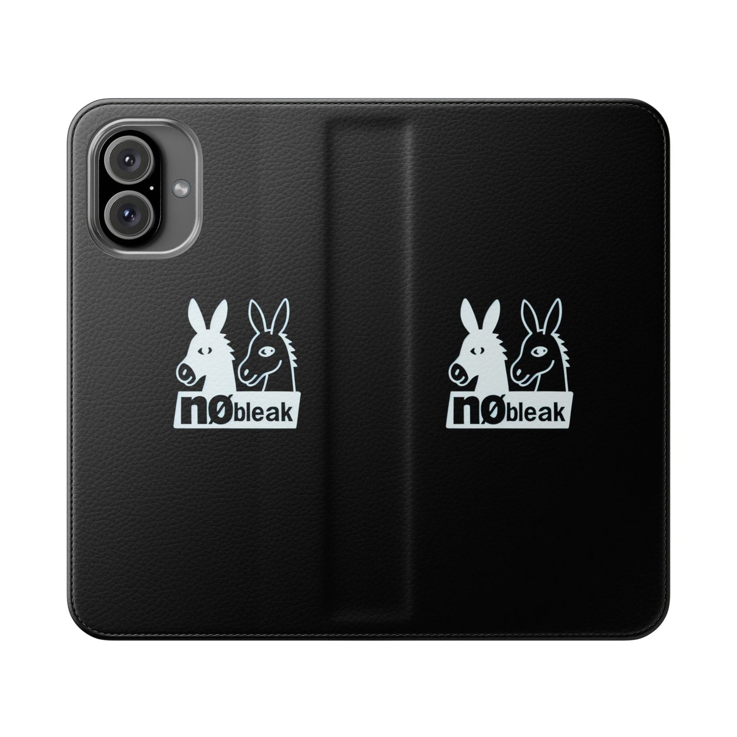 Stylish Flip Case with Unique Animal Design, Phone Protector, Gift for Animal Lovers, Customizable Phone Cover, Black Flip Wallet