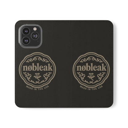 Elegant Leather Flip Case for Phones, Personalized Smartphone Case, Travel Wallet, Custom Gift for Her, Stylish Phone Protector