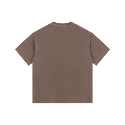 Men's Vintage Washed Oversized Cotton Essential T-Shirt
