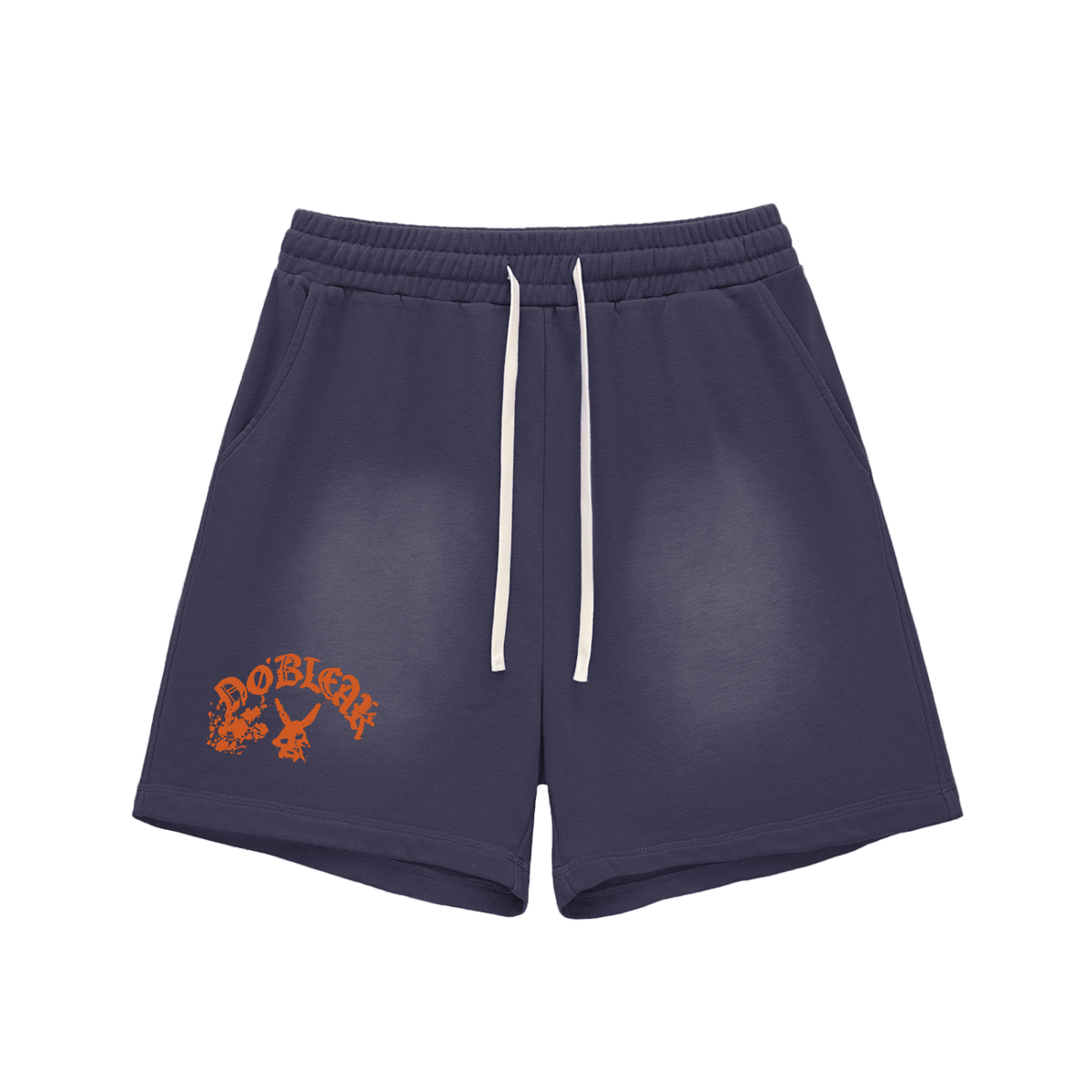 Men's Sun Fade Raw Edge Essential Cotton Shorts