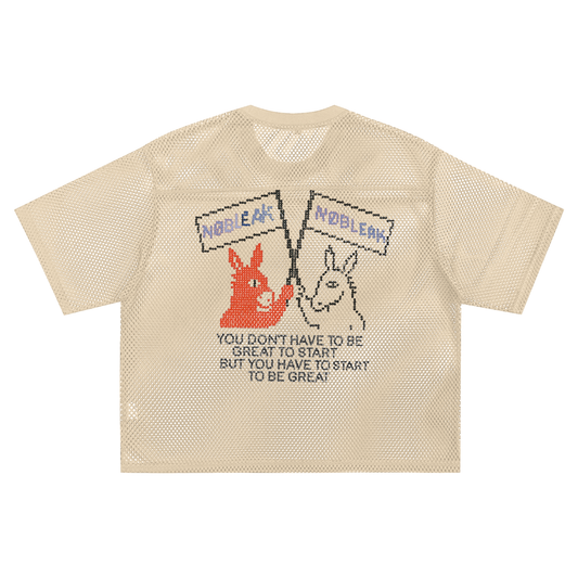 Unisex See-through Boxy Net T-shirt