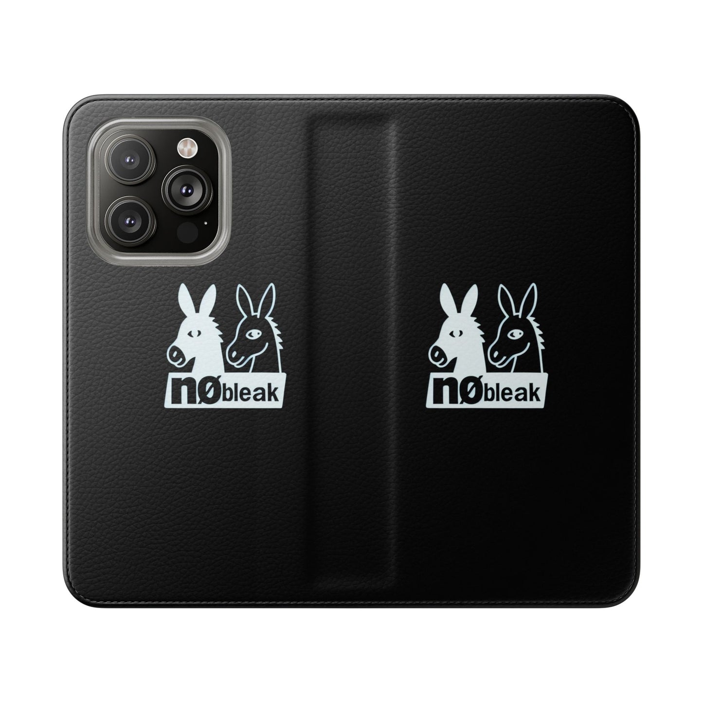 Stylish Flip Case with Unique Animal Design, Phone Protector, Gift for Animal Lovers, Customizable Phone Cover, Black Flip Wallet