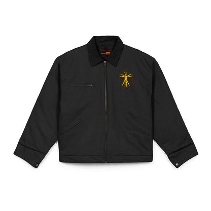 Jacket — Industrial Golden Gear Logo Chest Embroidered Jacket