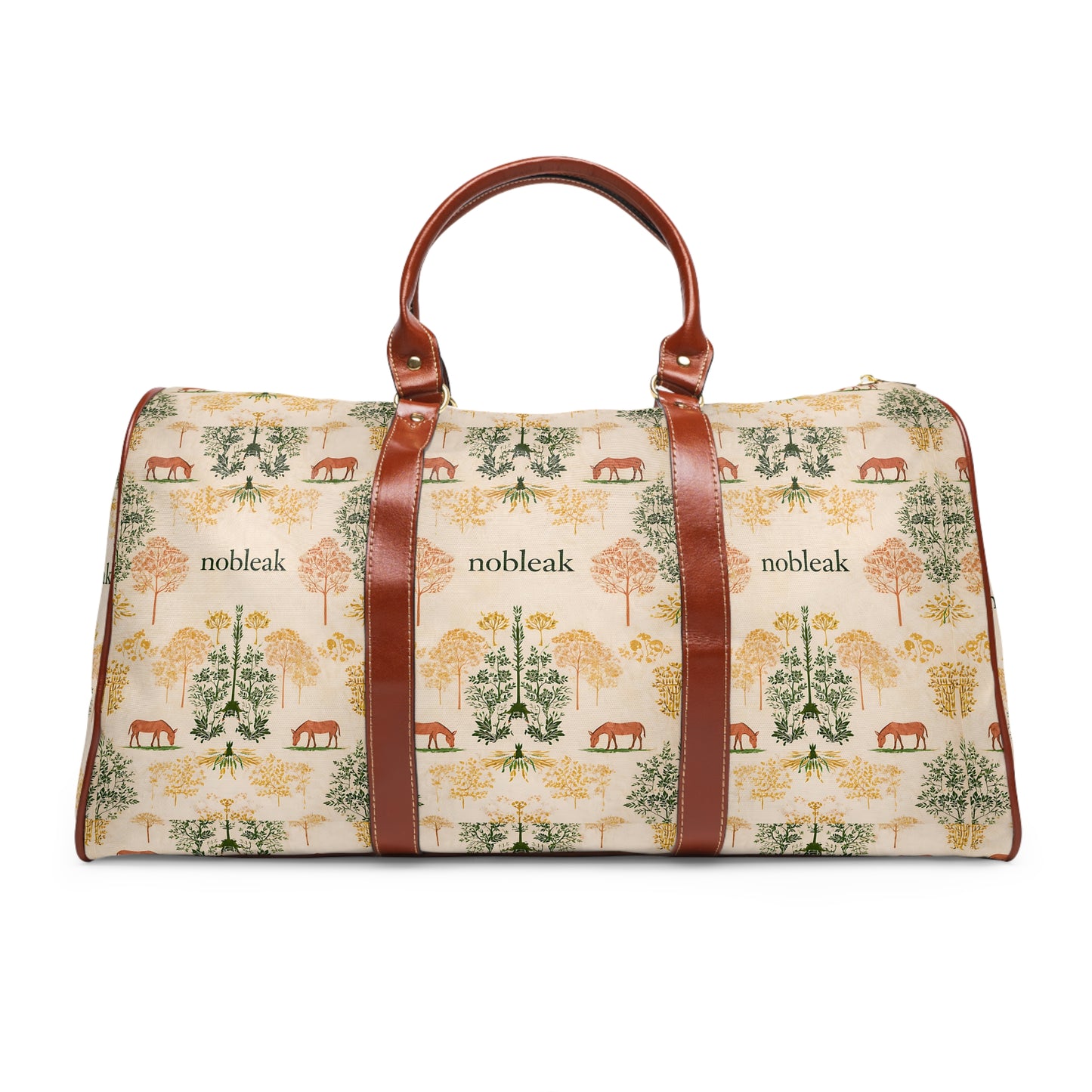 Waterproof Travel Bag — Calm Donkey Pattern Weekender Duffel