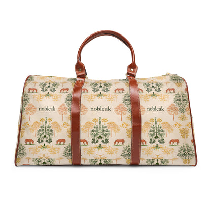 Waterproof Travel Bag — Calm Donkey Pattern Weekender Duffel