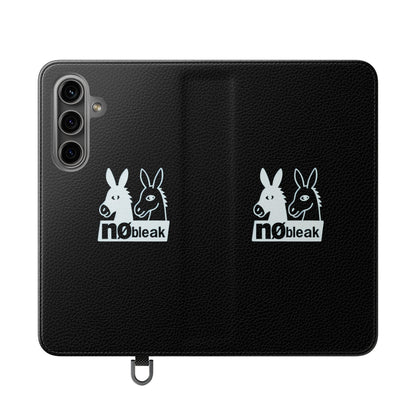 Stylish Flip Case with Unique Animal Design, Phone Protector, Gift for Animal Lovers, Customizable Phone Cover, Black Flip Wallet