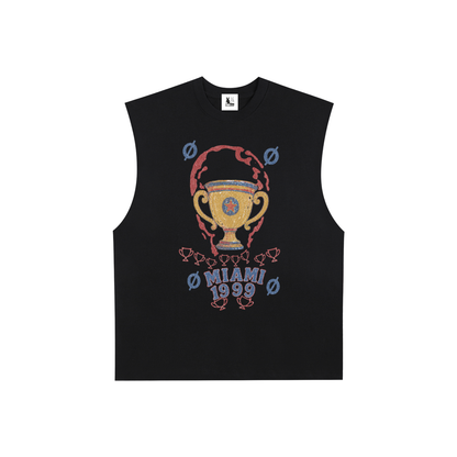 Men’s Raw Edge Cotton Active Tank Top