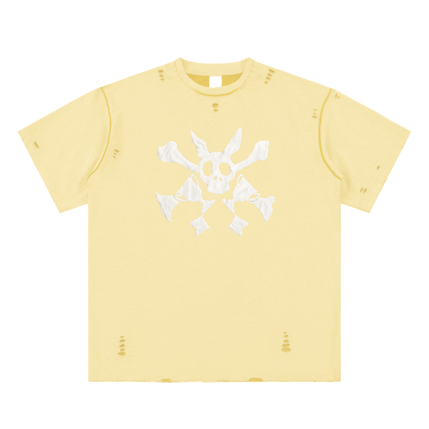 Hand-frayed Reversible T-shirt