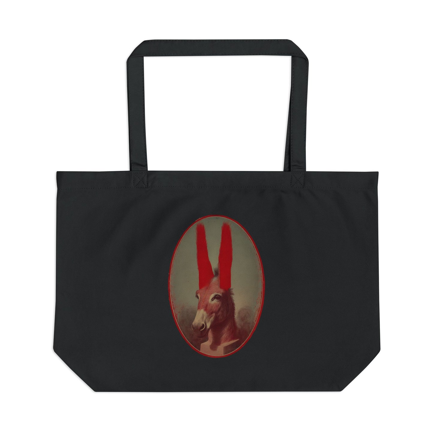 Eco-Friendly Large Tote Bag, Perfect for Groceries, Beach Trips, or Everyday Use, Unique Rabbit Design, Gift for Nature Lovers