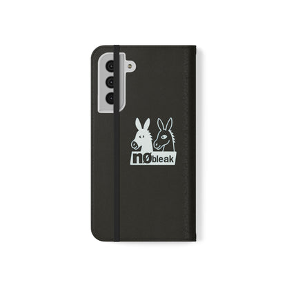 Stylish Flip Case with Unique Animal Design, Phone Protector, Gift for Animal Lovers, Customizable Phone Cover, Black Flip Wallet