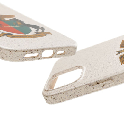 Biodegradable Phone Case — Vintage Coat of Arms Crest ("nobleak" & "Beautified by Accident")