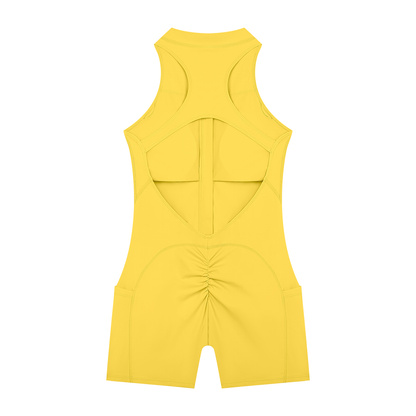 Women’s Quarter-Zip Yoga Active Romper