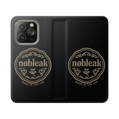 Elegant Leather Flip Case for Phones, Personalized Smartphone Case, Travel Wallet, Custom Gift for Her, Stylish Phone Protector