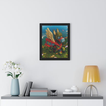 nøbleak Lego Framed Vertical Poster Art