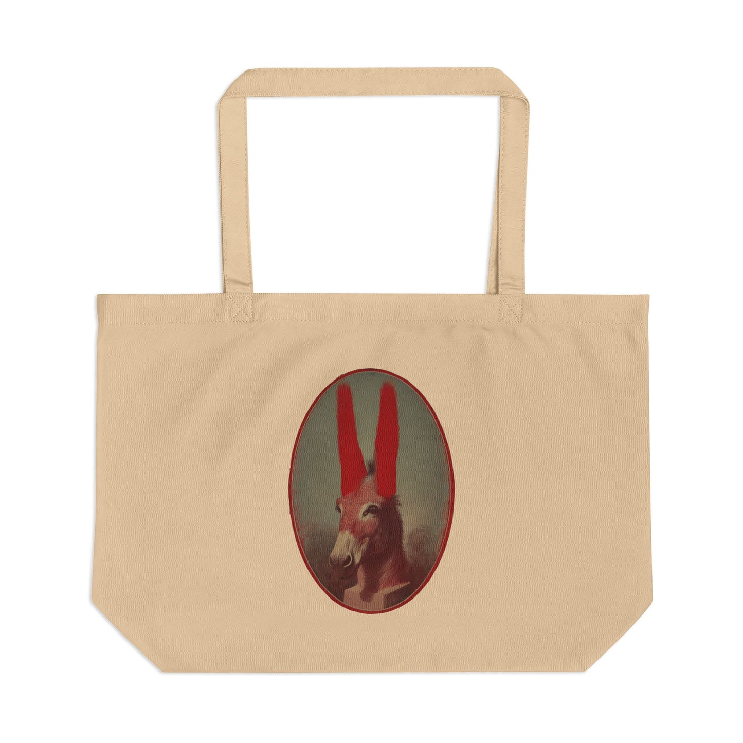 Eco-Friendly Large Tote Bag, Perfect for Groceries, Beach Trips, or Everyday Use, Unique Rabbit Design, Gift for Nature Lovers