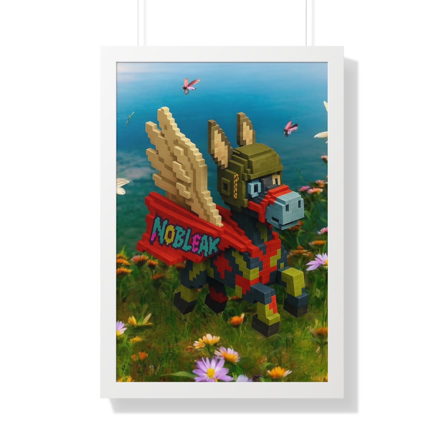 nøbleak Lego Framed Vertical Poster Art